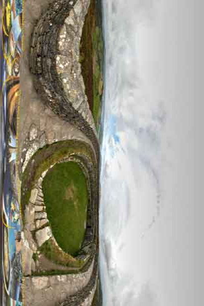 panoramas 360° de l'Irlande du nord, grianan of aileach