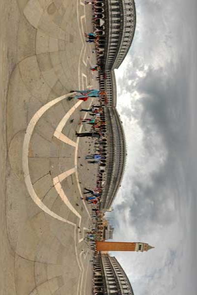 panoramas 360° of the place san marco at venice