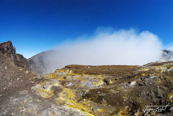 Volcano etna in sicily, the summit