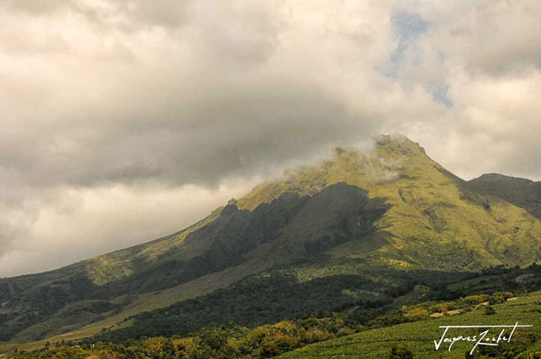 The Pelee mountain in Martinique, the French West Indies