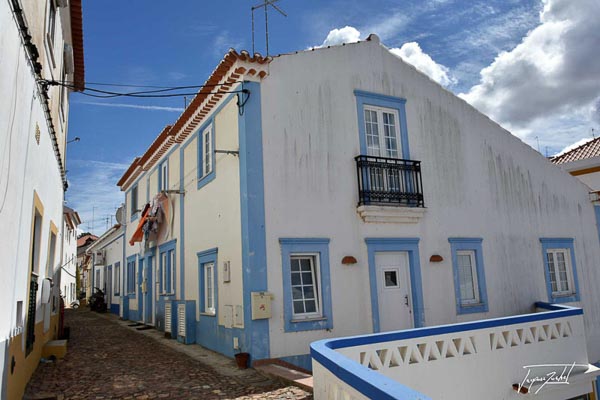 Le sud du portugal, maison bleue, algarve