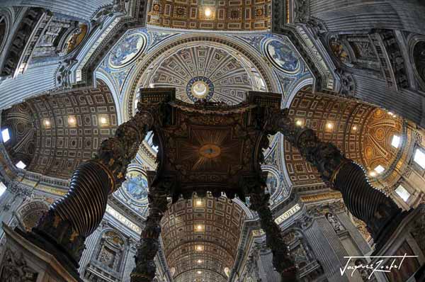 The Vatican, Bernini's canopy in St. Peter's Basilica in Rome