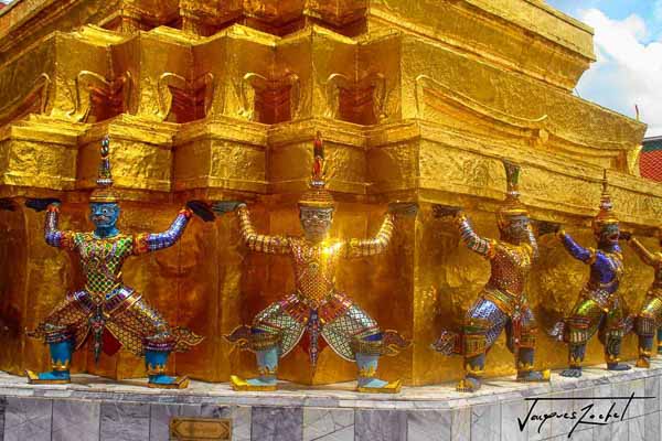le Wat Phra Kaeo à Bangkok, détails...