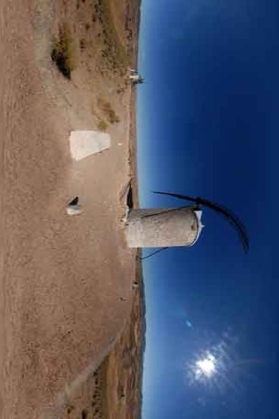 windmills of consuegra in 360°, travel in spain