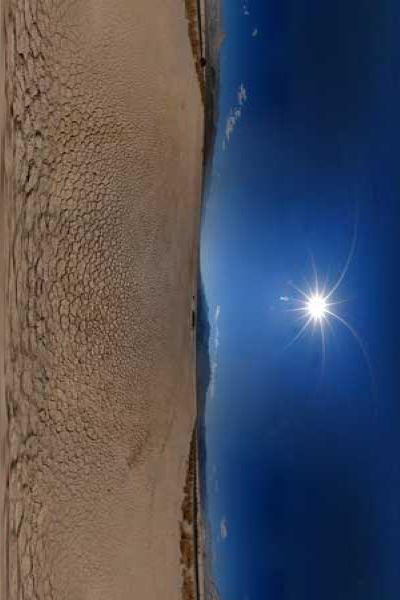 panorama 360° of death valley in california