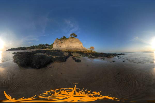 panoramas 360° of Gironde estuary