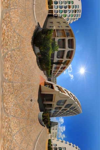 panorama 360° of La Grande Motte in the south of France