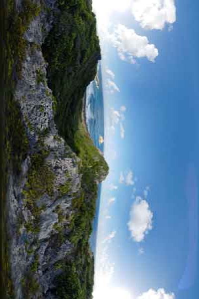 panoramas 360° of la pointe des châteaux, guadeloupe