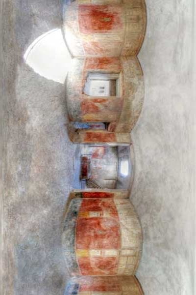 panorama 360° , the antique city of pompeii in italy, interior house