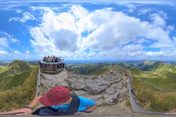 panorama 360° of le Puy de Sancy, Auvergne, France