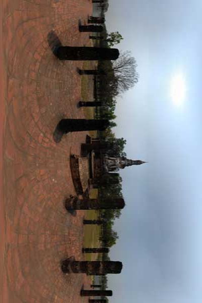 sukhothai temples in thailand, panoramas 360°
