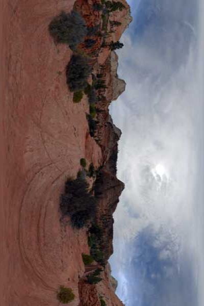 panorama 360° of zion park in utah