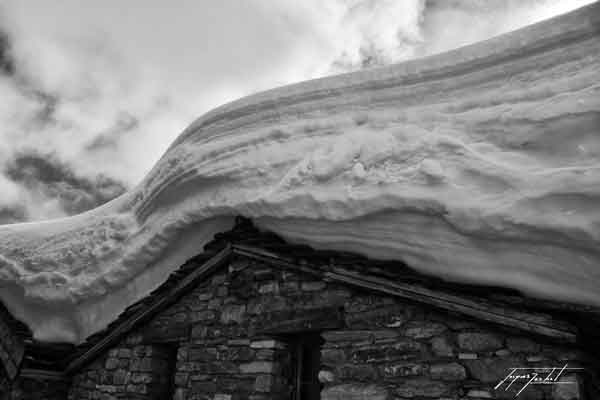 la neige à Bonneval sur Arc en Haute Maurienne