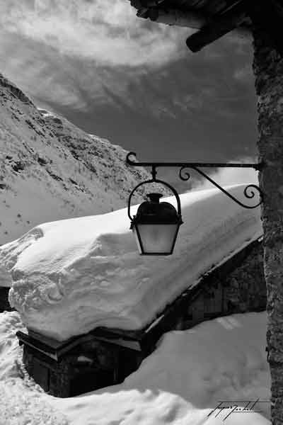 la neige à Bonneval sur Arc en Haute Maurienne