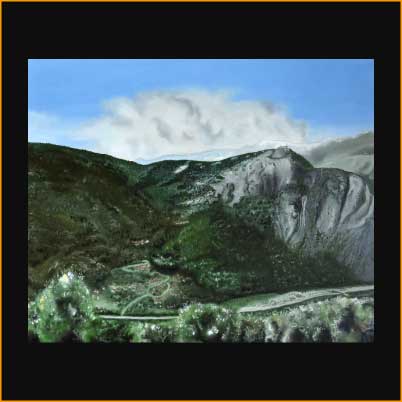 peinture de jacques rochet, fort du télégraphe, Alpes