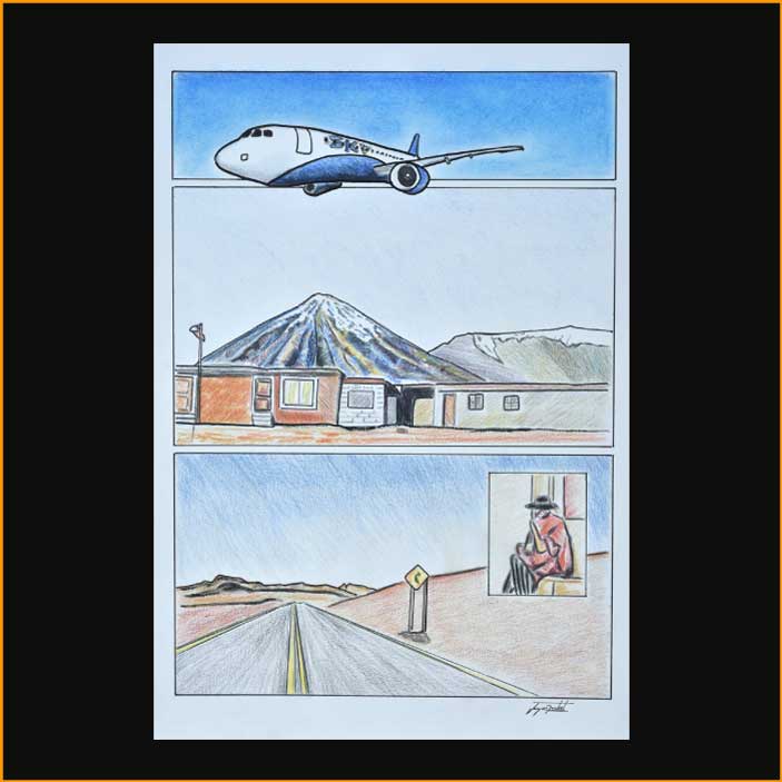 illustration de jacques rochet, désert d'Atacama, Chili