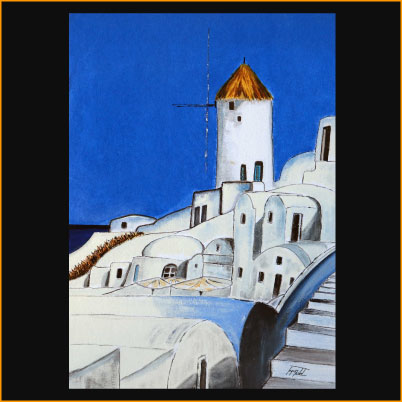 peinture de jacques rochet, Greece