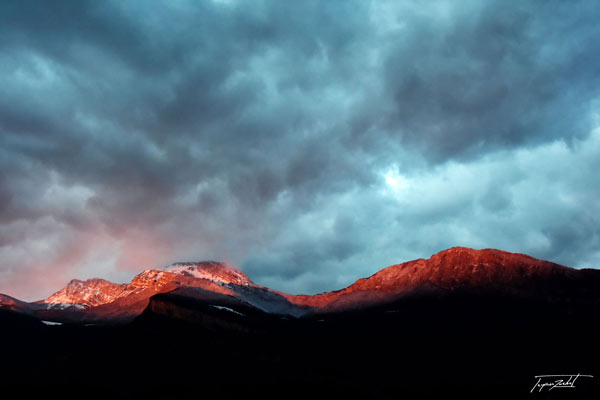 photographie de la montagne, fin de journée sur la Chartreuse, Alpes