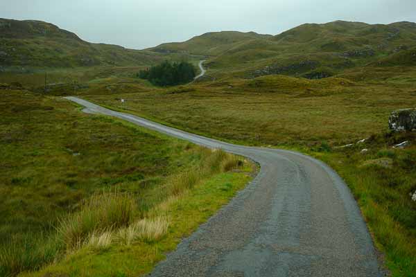 Paysage d'Ecosse, routes des highlands