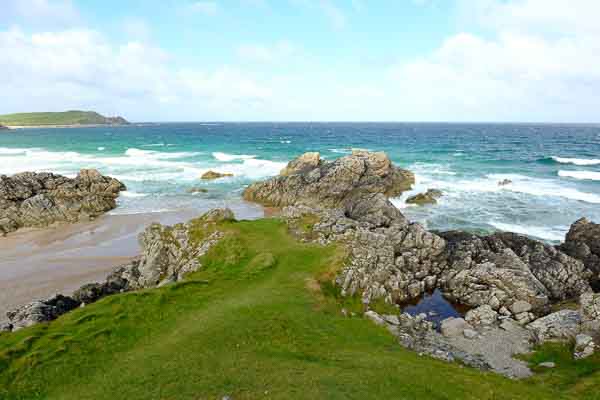 Nord de l'Ecosse, Baie de Sango dans le village de Durness