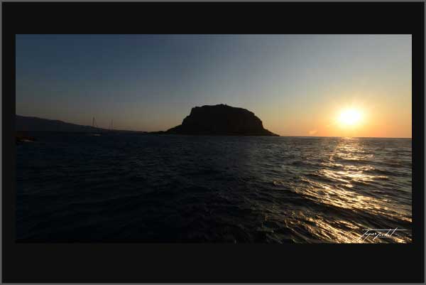 Monemvasia dans le Péloponnèse en grèce