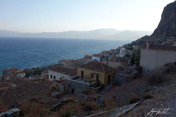 Monemvasia dans le Péloponnèse en grèce