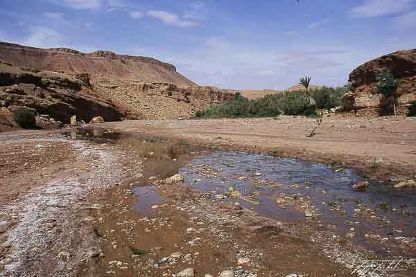 photos du Maroc, oued dans le sud