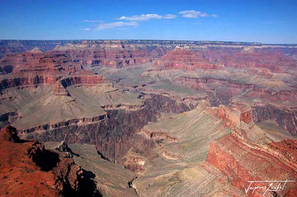 Grand Canyon en Arizona, 450 km de long; voyage aux USA