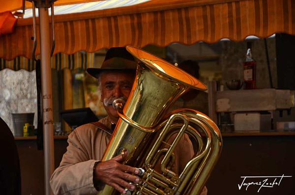 Salzbourg, musicien dans la rue