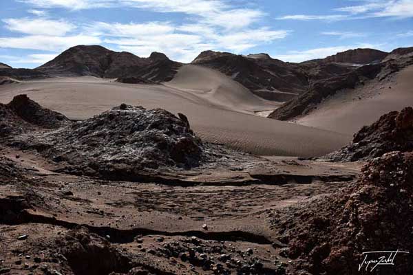 Photo du Chili, vallée de La Lune dans le désert de Atacama