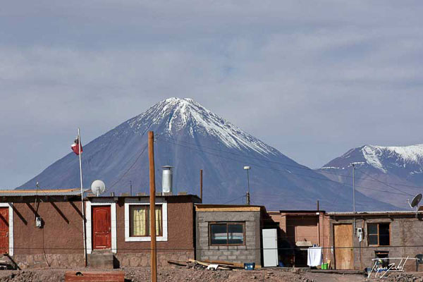 Photo of Chile, Licancabur volcano, 5917 m, seen from San Pedro de Atacama