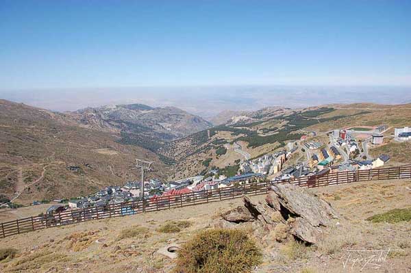 Ski resort of Sierra Nevada in Andalusia, Spain