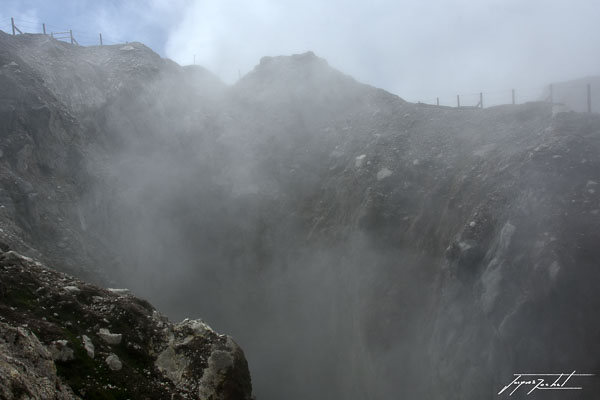 la soufrière en Guadeloupe, volcan des antilles Françaises