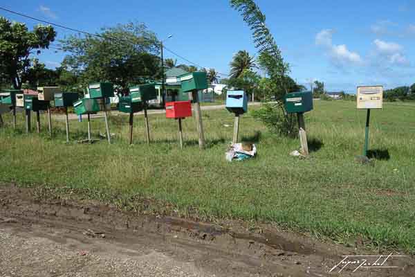 La Guadeloupe, boites aux lettres, les antilles Françaises