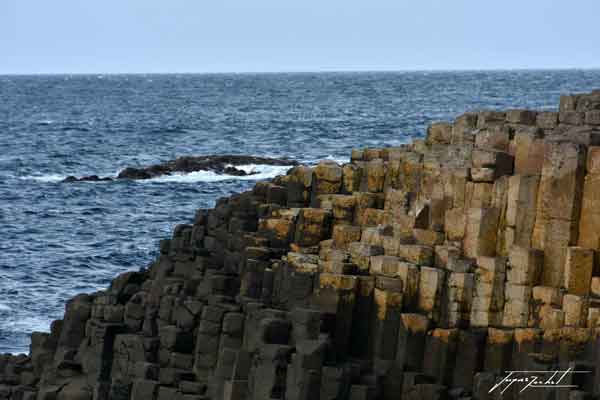 photos de l'Irlande du nord (ulster), la chaussé des géants. formation volcanique. 