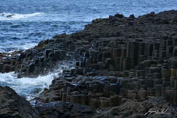 photos de l'Irlande du nord (ulster), la chaussé des géants. formation volcanique. 