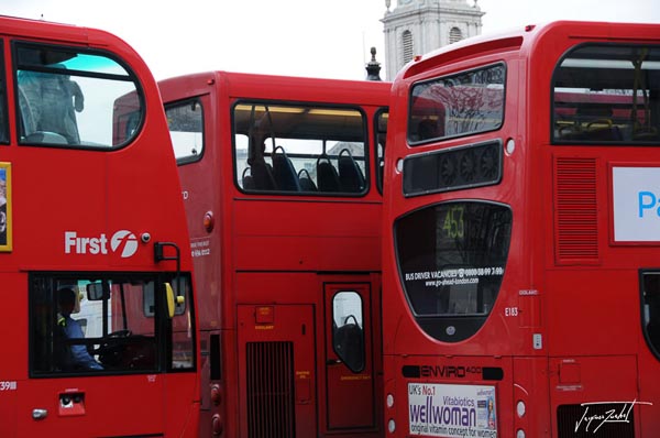 voyage a Londres, les bus a 2 étages