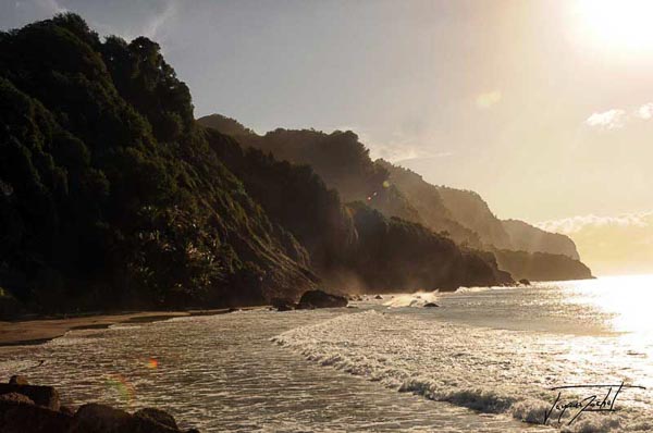 Grand' Rivière in Martinique, French  antilles 