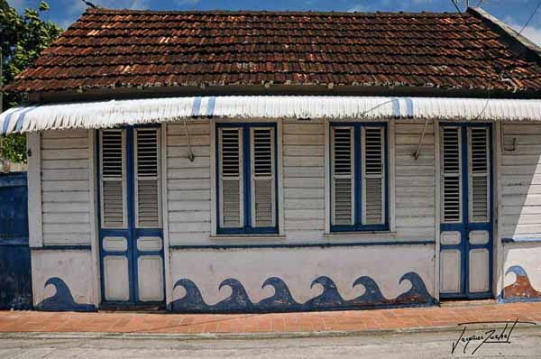 Martinique, une case créole à saint pierre, antilles Françaises