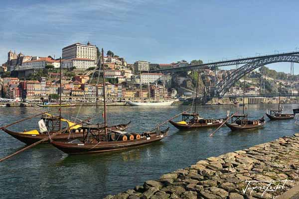 Porto, le Douro et le pont Louis Iᵉʳ