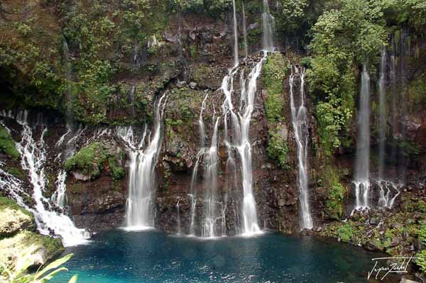 Langevin waterfall, island la réunion