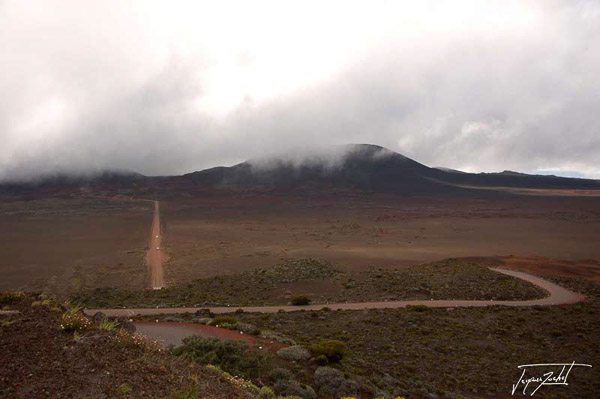 road to direction of the Piton de la Fournaise,  la Réunion