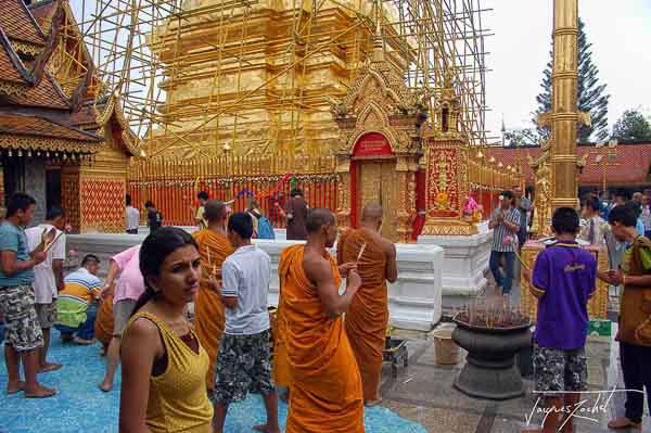 Temple of wat doi suthep in chiang mai in northern thailand