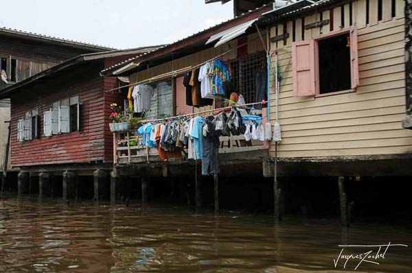 les klongs à Bangkok, thailande