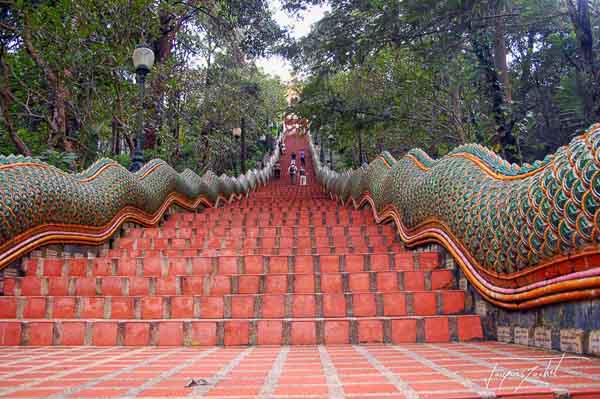 Temple of wat doi suthep in Thailand