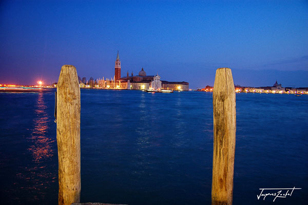 the lido at venice by night, italy