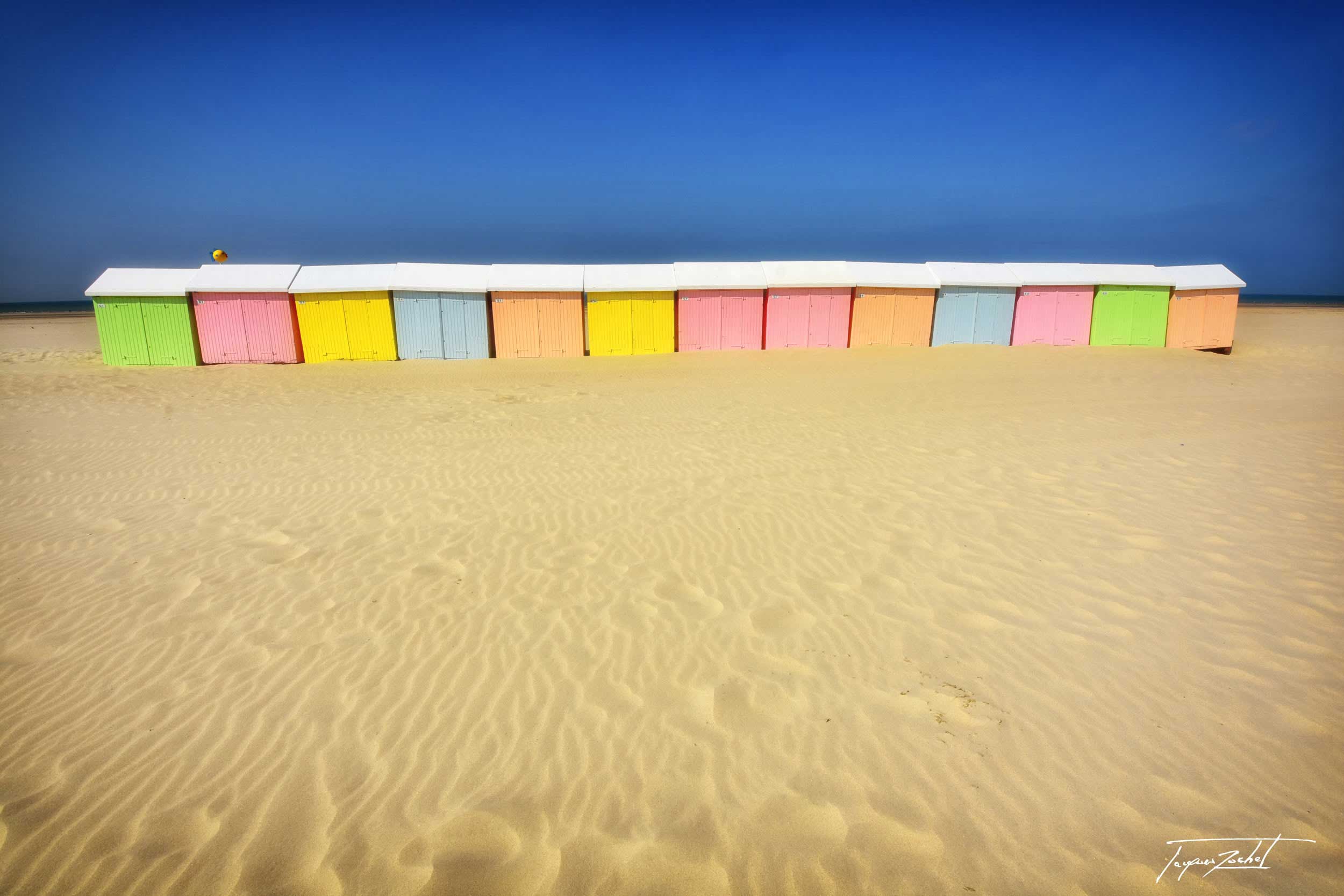 cabine de plage, bord de mer